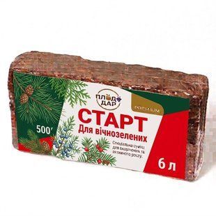 Субстрат СТАРТ для вічнозелених 500 г (вихід 6 л) &mdash; ґрунт-суміш для вкорінення хвойних та вічнозелених рослин SADU-00141 фото