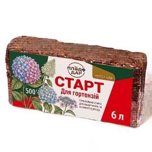 Субстрат СТАРТ для гортензій 500 г (вихід 6 л) &mdash; ґрунт-суміш для вкорінення саджанців і живців гортензій SADU-00166 фото